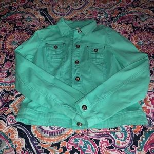 Mint green jacket